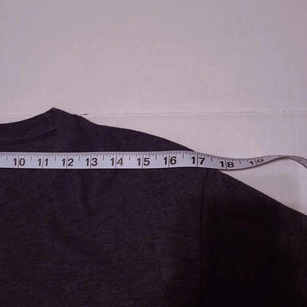 Next Level "DUO" Logo Tee Shirt - Heather Charcoal - Size M - Picture 10 of 10